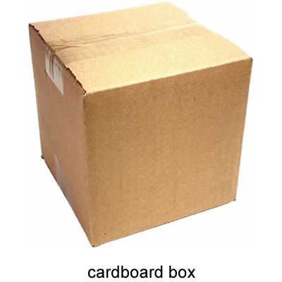 تصویر کلمه cardboard