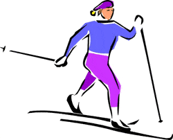 تصویر کلمه skiing