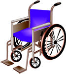 تصویر کلمه wheelchair